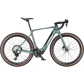 Elektrokolo Gravel elektrokolo KTM MACINA GRAVELATOR SX PRIME 2026 (Bosch SX / Carbon / XT Di2) Barva: Zelená, Velikost: XL Bosch SX / Carbon / Elektronické řazení Shimano XT Di2
