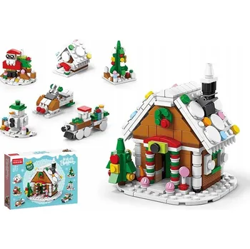 ostatní stavebnice STAVEBNICE: VÁNOČNÍ STAVEBNICE - PERNÍKOVÝ DOMEČEK 307 dílů