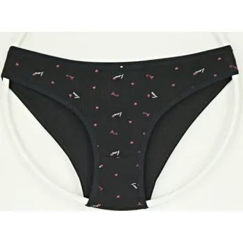 Kalhotky ELEVEK Bavlněné kalhotky vzor K116 Velikost: XXL, Barva: černá