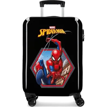 JOUMMA BAGS Luxusní ABS cestovní kufr SPIDERMAN Black, 55x38x20cm, 34L, 2411765