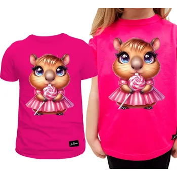 Dětské tričko Fuchsia pro dívku Kapybara velikost 98