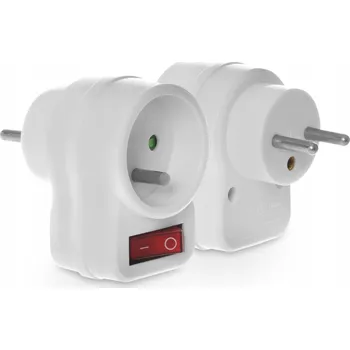 Elektrická zásuvka Elektrická Zásuvka rozbočka PLX bílá