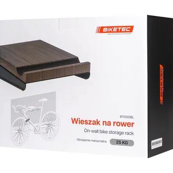 Nářadí na motocykly BIKETEC závěs stěna na kolo (WALL BIKE RACK) barva černá společně s poloKĄ (BIKETEC závěs stěna na kolo (WALL BIKE RACK) barva černá společně s poloKĄ)