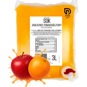 Jablečno-pomerančový džus 3L NFC PURE PRESS Jablko 50% Pomeranč 50%