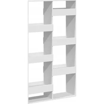 Knihovna Regál/přepážka, bílá, 100x33x175 cm, dřevotříska