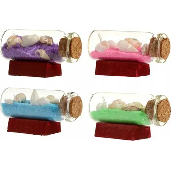 Vrták Magnet na ledničku s mušlemi - suvenýr s pískem z pláže