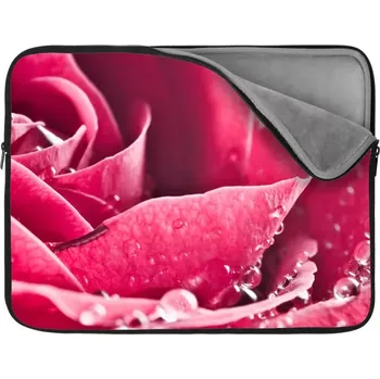 pouzdro na notebook Sablio Obal na notebook Detail růže - 17"