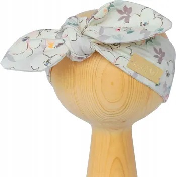 Čepice Baby In World Dětská čelenka s květinami Pastelová 3-6 měsíců