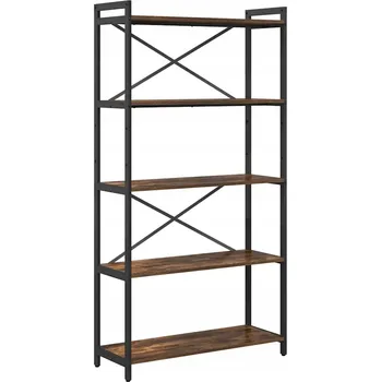 Knihovna Dřevěná police VidaXL 80 x 30 cm dub wenge