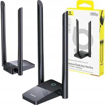 Síťový prvek USB síťová karta Baseus FastJoy B01317600111-06 1800 Mb/s - černá
