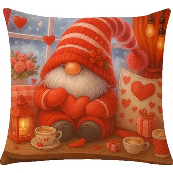 Polštář VÁNOČNÍ DEKORAČNÍ POVLEČENÍ NA POLŠTÁŘ 45x45 VELUR VÁNOCE