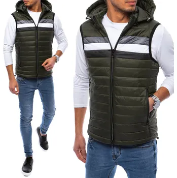 Pánská vesta DStreet pánská vesta ty4034 zelená, velikost S