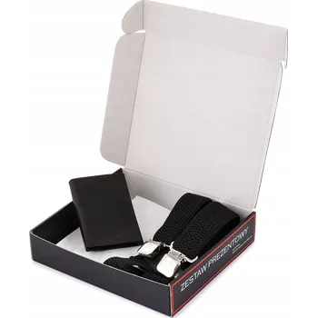 Peněženka Pánská sada kožená peněženka vertikální kšandy Beltimore