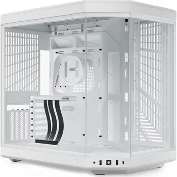 PC skříň HYTE skříň Y70 Snow white / levé a přední sklo / Riser PCIe 4.0 / bez zdroje / 1x USB-C / 2x USB-A /