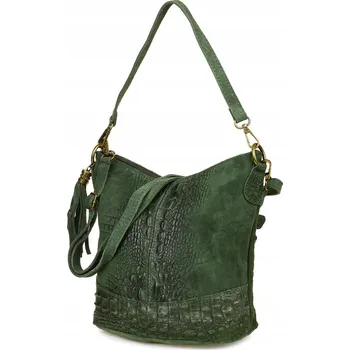 Kabelka Beltimore shopper kabelka z pravé kůže zelená