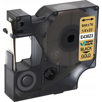 Pásek do tiskárny Páska Specmark pro DYMO D1 43623 6 mm x 7 m zlatá