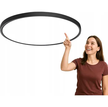 Kulatý Stropní Svítidlo Italux 48 x 48 cm černá