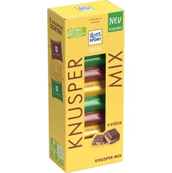Čokoláda ČOKOLÁDKY RITTER SPORT MINI KŘUPAVÝ MIX 150g