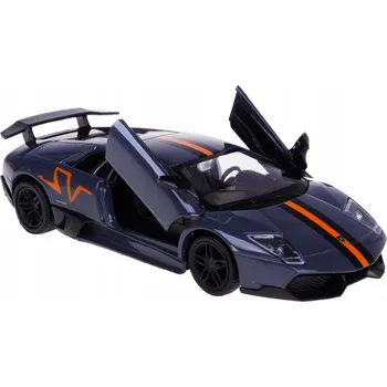 autíčko LAMBORGHINI MURCIELAGO LP 670-4 SV MODEL KOVOVÝ RMZ 1:32/39 ŠEDÝ