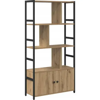 Knihovna Police dřevotřísková VidaXL 80 x 30 cm dub artisan