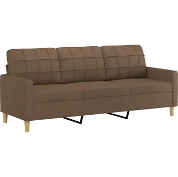 Pohovka Pohovka VidaXL 198 x 77 cm látka hnědá