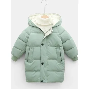 Dívčí bunda Dětská zimní bunda L1849 světle zelená 4