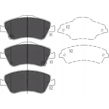 Brzdová destička Kavo Parts KBP-9027 Sada brzdových destiček, kotoučové brzdy