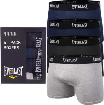 Boxerky Spodní prádlo boxerky bavlněné EVERLAST barevné, velikost XXL, 4-balení