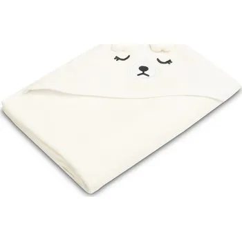 Dětská osuška 100x100cm, froté bavlna, Teddy - bílá