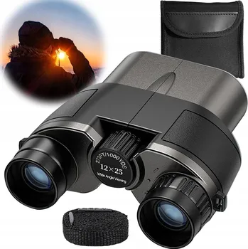 Dalekohled Malý skládací turistický kapesní dalekohled survival + pouzdro 12x25