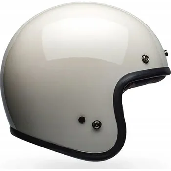 Helma na motorku MOTOCYKLOVÁ PŘILBA OTEVŘENÁ BELL CUSTOM 500 ECE6 VINTAGE WHITE XL