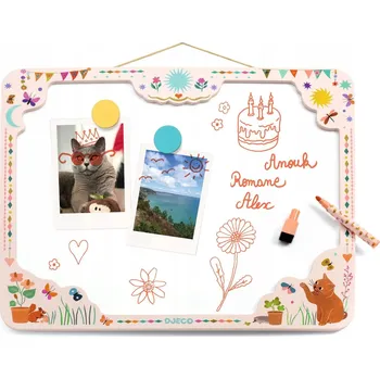 Magnetická kreslící tabulka Djeco Magnetická tabule mazací za sucha KOČKA 5+