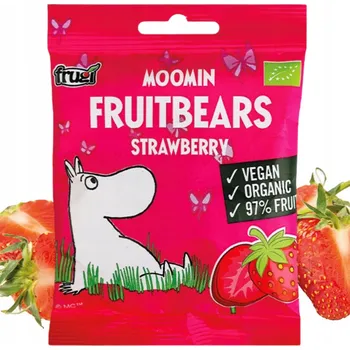 Bonbon Moomin Želé Bonbony , Bio ovocné Želé Bonbony , Jahoda , 40g Moomin 40 g