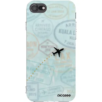Pouzdro na mobilní telefon Picasee silikonový průhledný obal pro Apple iPhone 8 - FLIGHT PATH