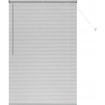 Žaluzie Okenní žaluzie s roletou, manuální, stříbrná, hliníková