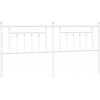 Kovové čelo, bílé, 193 cm