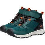 Dětská turistická obuv KEEN SKUA MID WP YOUTH ponderosa pine/gold flame - 37