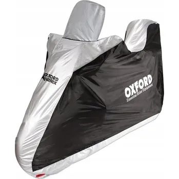 Moto bunda Voděodolná plachta na skútr Oxford se stahovací šňůrkou, stříbrno-černá