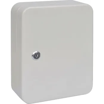 Železářství Skříňka na klíče s zámkem Bílá 20 x 7.5 x 25 cm Ocel