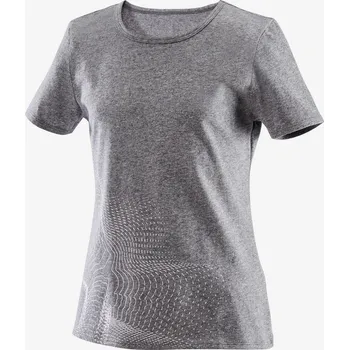 DOMYOS Dívčí tričko 100 tmavě šedé 10 LET ŠEDÁ