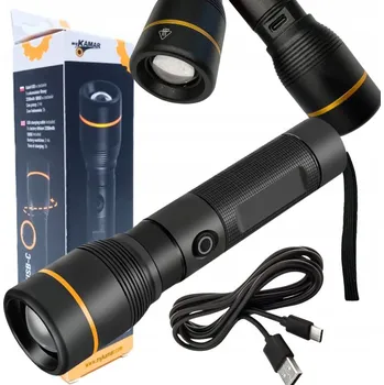 Taktická LED svítilna OSRAM 1000lm LED Akumulátor USB Zoom 5 funkcí