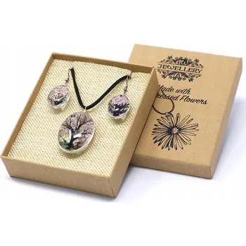 Náhrdelník Růžové šperky s květinami - Náhrdelník a Náušnice