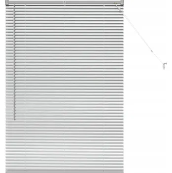 Žaluzie Okenní žaluzie s roletou, manuální, stříbrná, hliníková