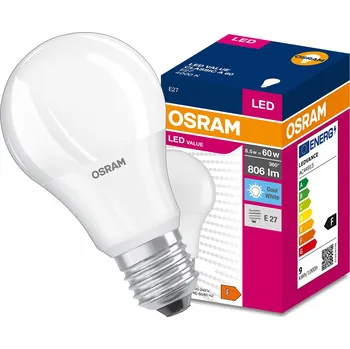 Žárovka LED žárovka A60 E27 8,5W (ekvivalent 60W) 806lm OSRAM 4000K