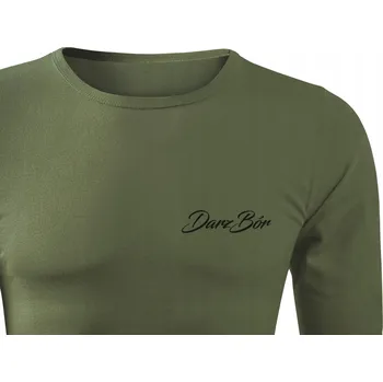 Pánské tričko Pánské bavlněné tričko khaki barvy s loveckým potiskem DARZ BÓR L