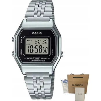 Hodinky Stříbrné dámské hodinky na náramku Casio Vintage LA680WEA + GRAVÍROVÁNÍ