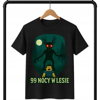 Chlapecké tričko DĚTSKÉ ČERNÉ TRIČKO ROBLOX 99 NOCÍ V LESE STRAŠIDELNÉ VELIKOST L 152CM