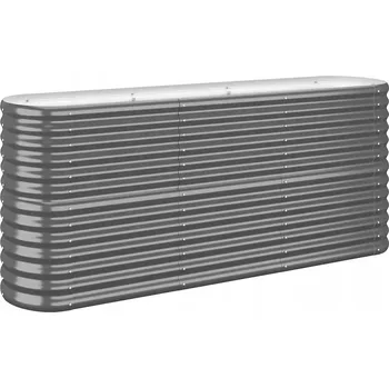 Květináč Květináč plast šedý VidaXL 152 cm x 40 cm x 68 cm