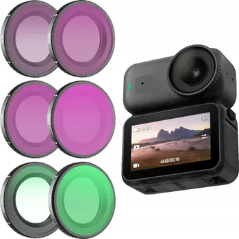 Sada 6 filtrů pro DJI OSMO NANO CPL ND8 ND16 ND32 ND64 BLACK MIST 1/4