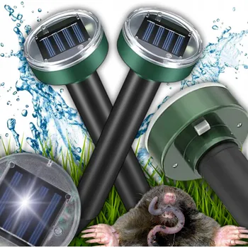 Odpuzovač zvířat SILNÝ SOLÁRNÍ ODPUZOVAČ KRTKŮ HRYZAVCŮ NA KRTKY HRABOŠE VIBRAČNÍ 2 KS